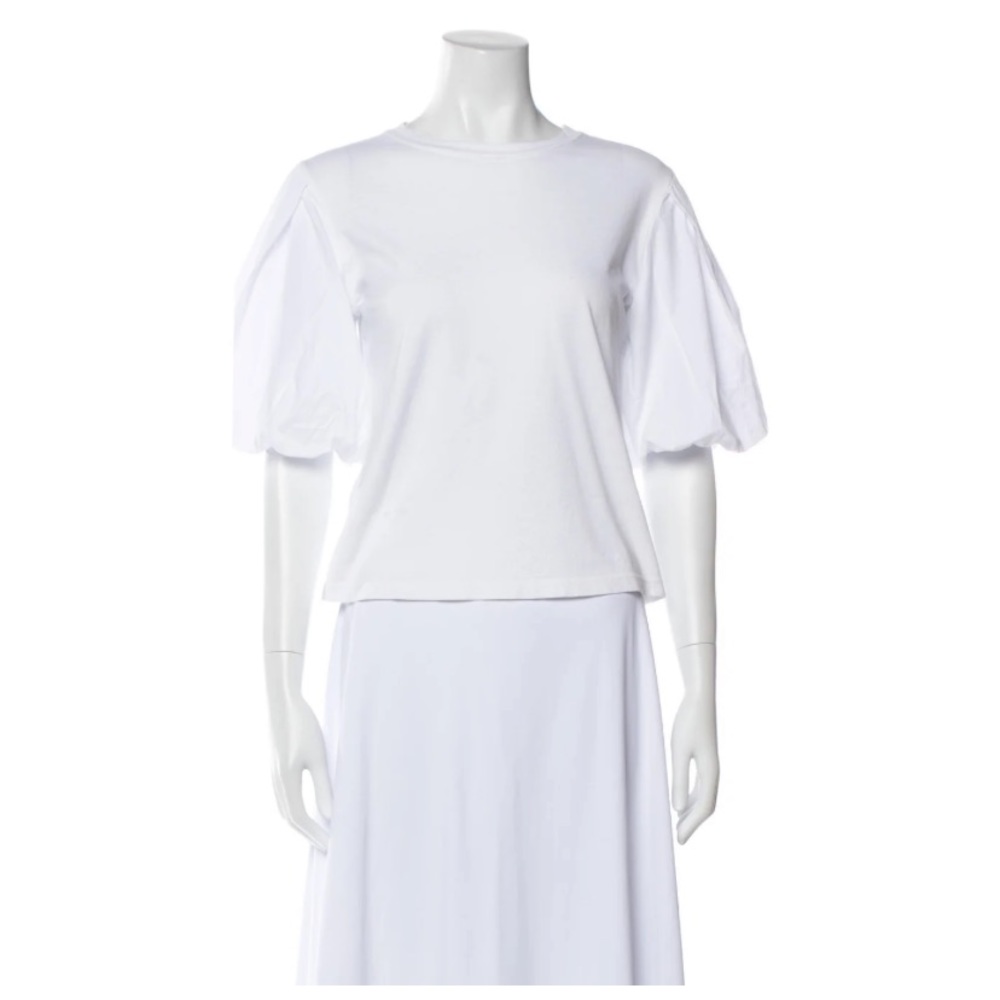 Jonathan Simkhai puff sleeve white t-shirt